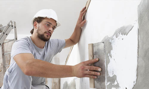 travaux de plâtrerie