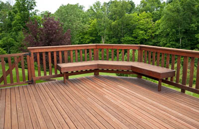 pose d'une terrasse en bois